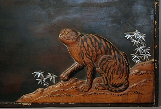 Деревянное панно Окимоно, Эдо – Мэйдзи, 19 век